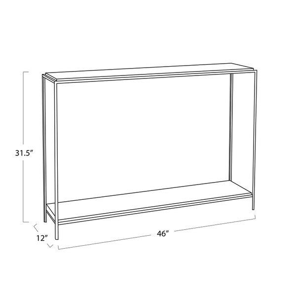 Henri Console Small - Live from Detroit™ Line Drawing